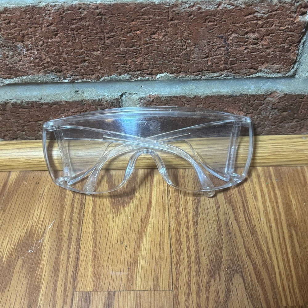 VTG Johnson & Johnson Clear Safety Glasses Made in USA Industrial Collectible